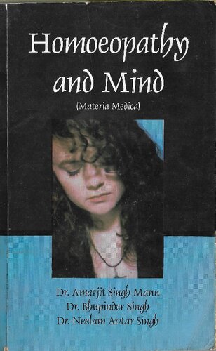 Homoeopathy And mind : materia medica