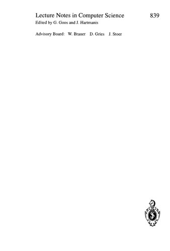 Advances in Cryptology ― CRYPTO ’94: 14th Annual International Cryptology Conference, Santa Barbara, California, USA, August 21–25, 1994. Proceedings (Lecture Notes in Computer Science, 839)