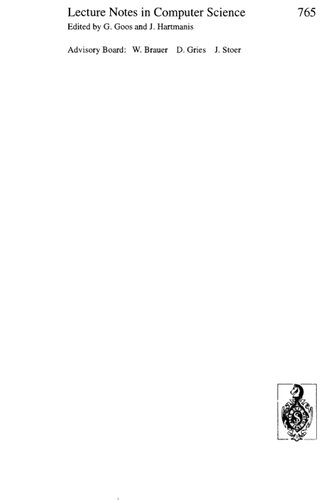 Advances in Cryptology – EUROCRYPT ’93: Workshop on the Theory and Application of Cryptographic Techniques Lofthus, Norway, May 23–27, 1993 Proceedings (Lecture Notes in Computer Science, 765)