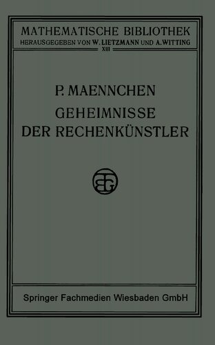 Geheimnisse der Rechenkünstler