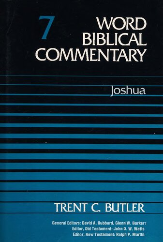 Word Biblical Commentary Vol. 7, Joshua (butler), 350pp