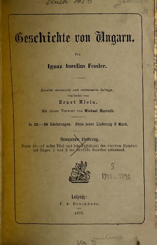 Die Zeit der Könige von Joseph I. bis Leopold II . 1705-1792
