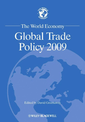 The World Economy: Global Trade Policy 2009 (World Economy Special Issues)