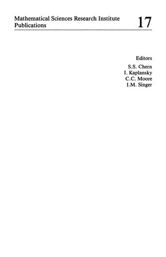 Geometric Analysis and Computer Graphics: Proceedings of a Workshop held May 23–25, 1988 (Mathematical Sciences Research Institute Publications, 17)