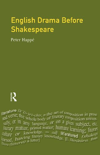 English Drama Before Shakespeare (Longman Literature In English Series)