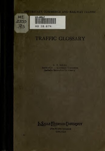 Traffic Glossary