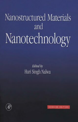 Nanostructured Materials and Nanotechnology: Concise Edition