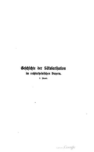 Die Säkularisation in Kurpfalzbayern während des Jahres 1802