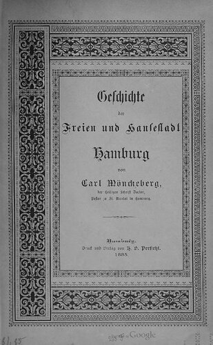 Geschichte der Freien und Hansestadt Hamburg