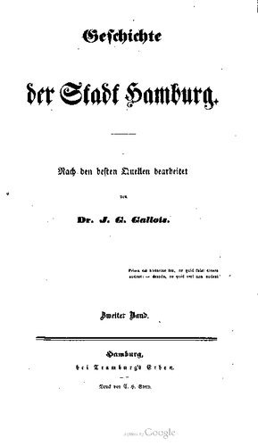Geschichte der Stadt Hamburg
