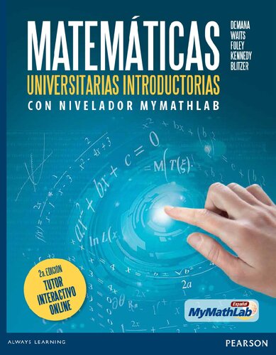 Matemáticas universitarias introductorias con nivelador MyMathLab