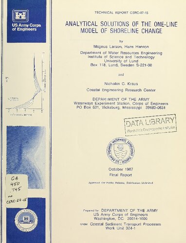 Analytic Solutions of the One - Line Model of Shoreline Change