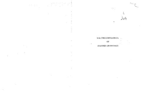 The Progymnasmata of Ioannes Geometres