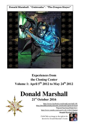 Experiences from the Cloning Center - Volume 1: April 5th 2012 to May 24th 2012