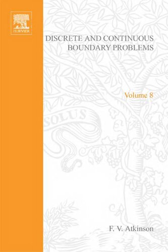 Discrete and Continuous Boundary Problems (Mathematics in Science and Engineering, Vol. 8)