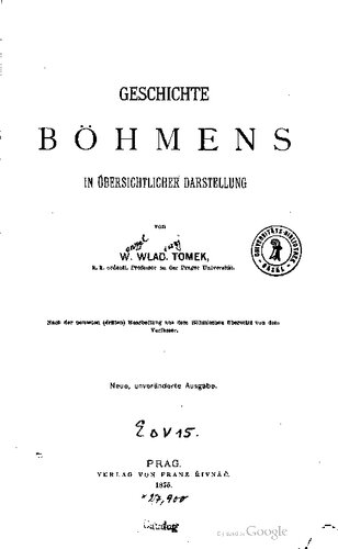 Geschichte Böhmens in übersichtlicher Darstellung