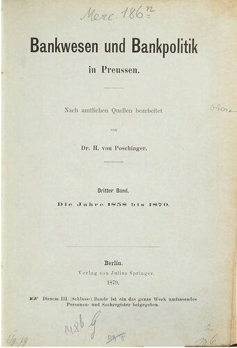 Die Jahre 1858 bis 1870