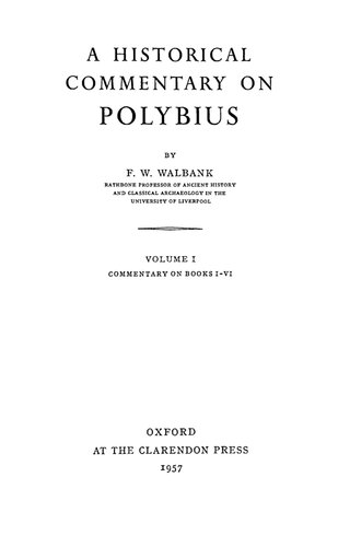 A Historical Commentary on Polybius, Volumes 1-3