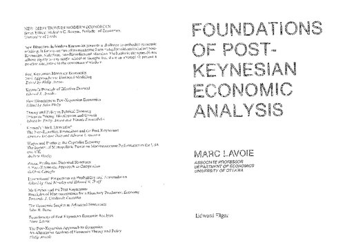 Foundations of Post-Keynesian Economic Analysis