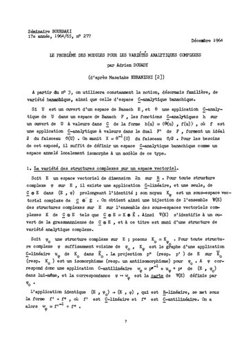 Seminaire Bourbaki, 09, 1964-1966 - Exp.277-312