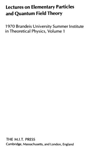 Lectures on Particles' and Field Theory