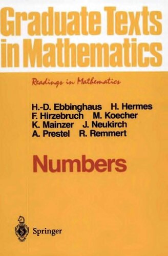 Numbers (Graduate Texts in Mathematics, 123)