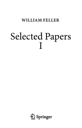 Selected Papers I