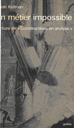 Un métier impossible : lecture de 