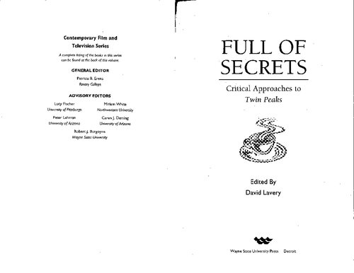Full of Secrets: Critical Approaches to Twin Peaks
