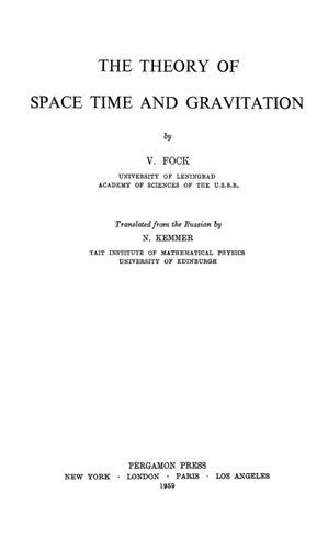 The theory of space, time and gravitation