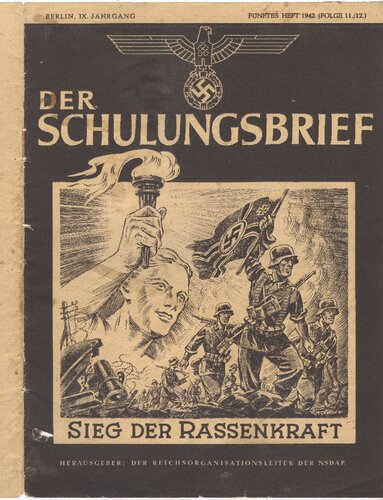 NSDAP Schulungsbrief Sieg der Rassenkraft 1942-11-12