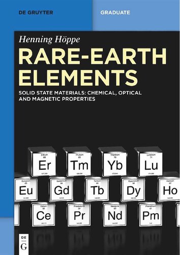 Rare-Earth Elements. Solid State Materials: Chemical, Optical and Magnetic Properties