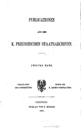 Friedrich Wilhelm I. in seiner Thätigkeit [Tätigkeit] für die Landescultur [Landeskultur] Preußens