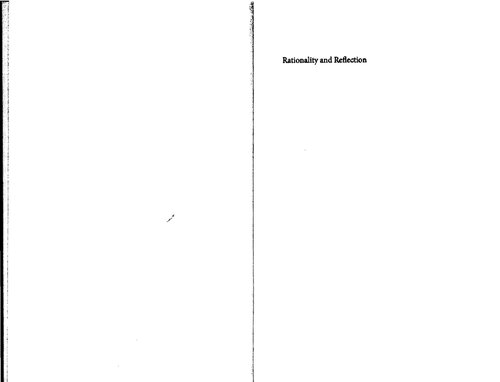 Rationality and Reflection: How to Think About What to Think