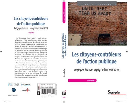 Les citoyens-contrôleurs de l'action publique Belgique, Espagne, France (années 2010)