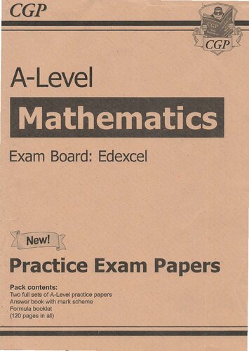 CGP A-Level Mathematics Edexcel Practice Exam Papers