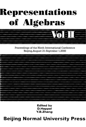 Representations of algebras, Vol.2 Proc Ninth int. conf 2000
