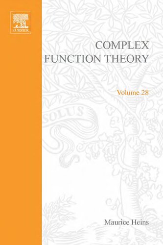 Complex Function Theory