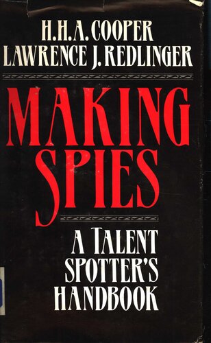 Making Spies: A Talent Spotter's Handbook