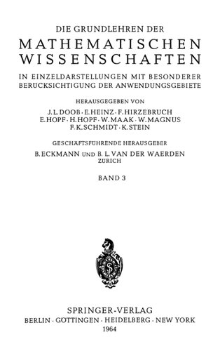 Vorlesungen über allgemeine Funktionentheorie und elliptische Funktionen