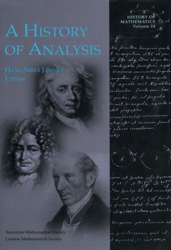A History of Analysis (History of Mathematics, V. 24) (History of Mathematics, 24)