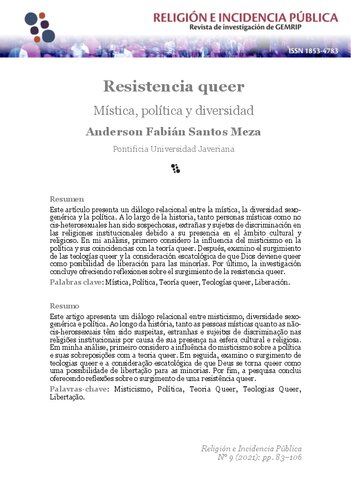 Resistencia queer: Mística, política y diversidad