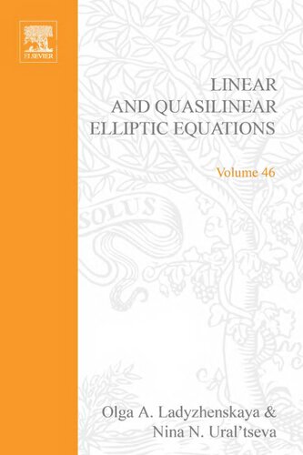 Linear and quasilinear elliptic equations, Volume 46 (Mathematics in Science and Engineering)