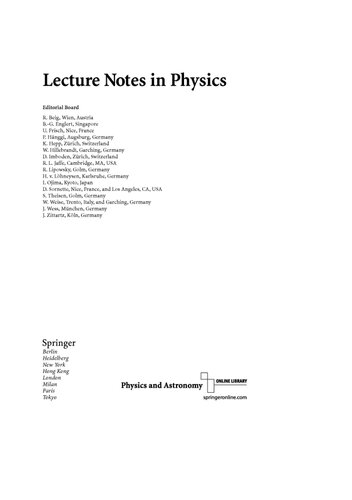 The Kolmogorov Legacy in Physics (Lecture Notes in Physics, 636)
