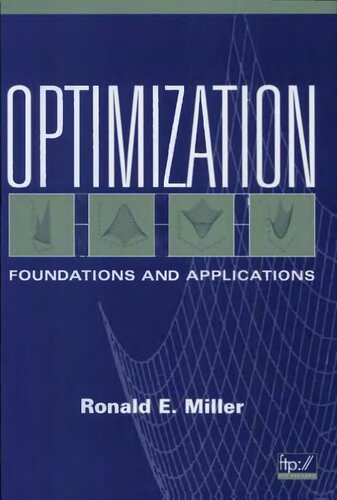 Optimization: Foundations and Applications