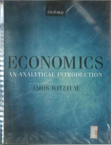Economics - An Analytical Introduction