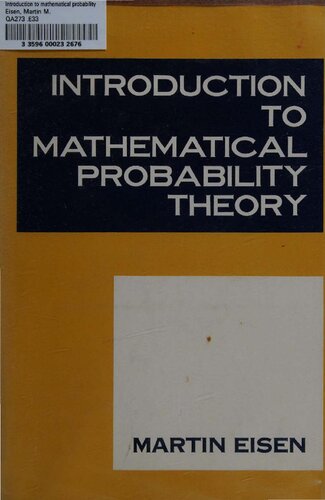 INTRODUCTION TO MATHEMATICAL PROBABILITY THEORY