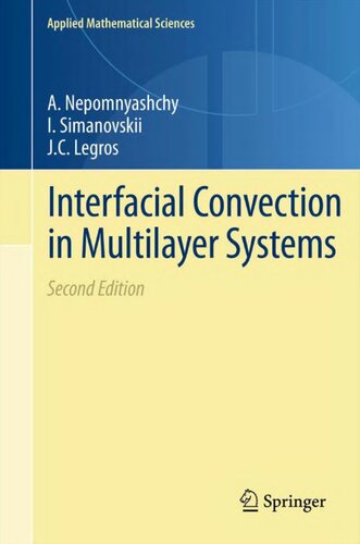 Interfacial Convection in Multilayer Systems (Applied Mathematical Sciences, 179)
