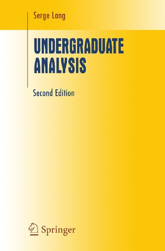 Undergraduate Analysis