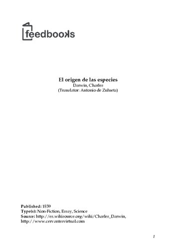 El origen de las especies